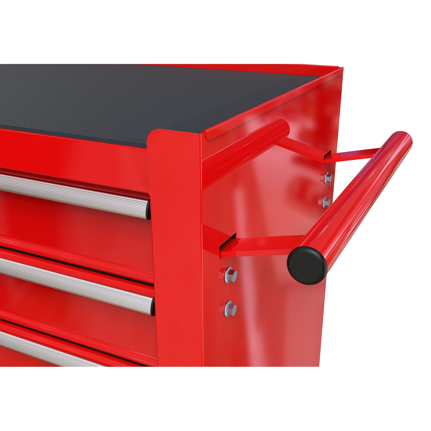 Artman 4-Drawer Tool Cabinet|Lockable Wheels | Sliding Drawers | Hidden Door