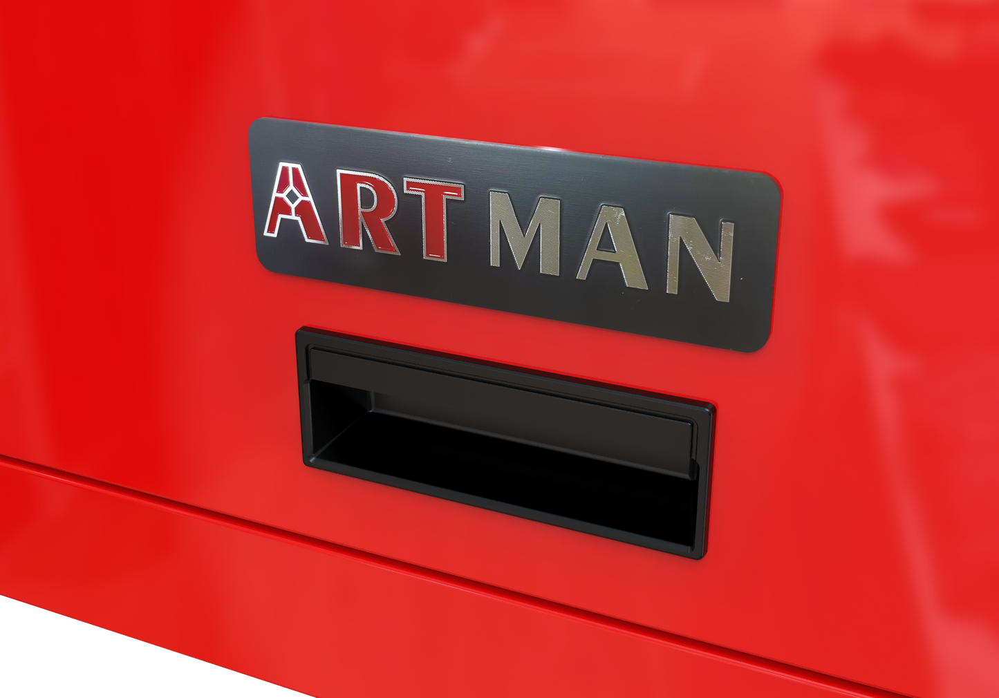 Artman 4-Drawer Tool Cabinet|Lockable Wheels | Sliding Drawers | Hidden Door
