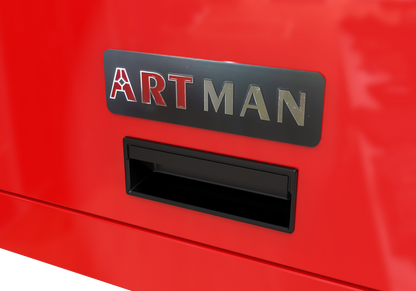 Artman 4-Drawer Tool Cabinet|Lockable Wheels | Sliding Drawers | Hidden Door